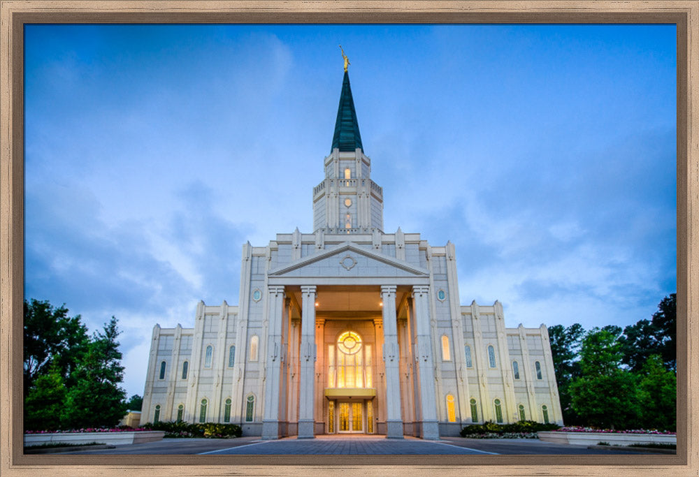 Houston Temple - Blue Twilight