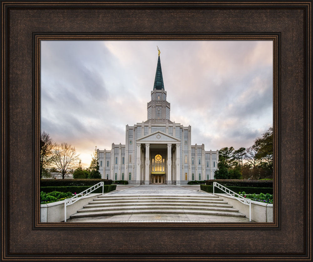 Houston Temple - Steps at Twilight
