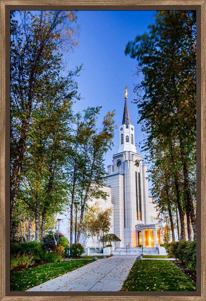 Boston Temple - Fall Pathway