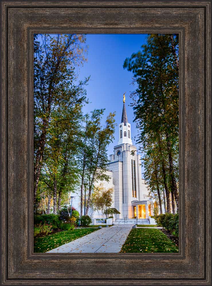 Boston Temple - Fall Pathway