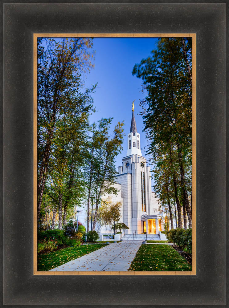 Boston Temple - Fall Pathway