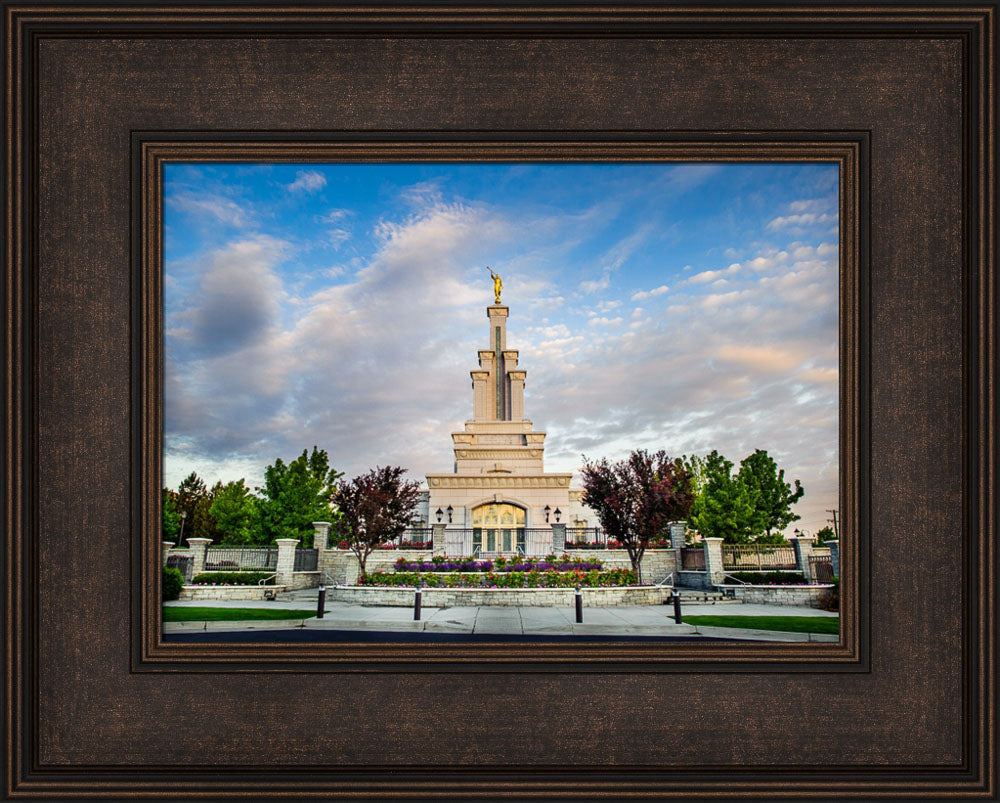 Columbia River Temple - Sunrise from the Front