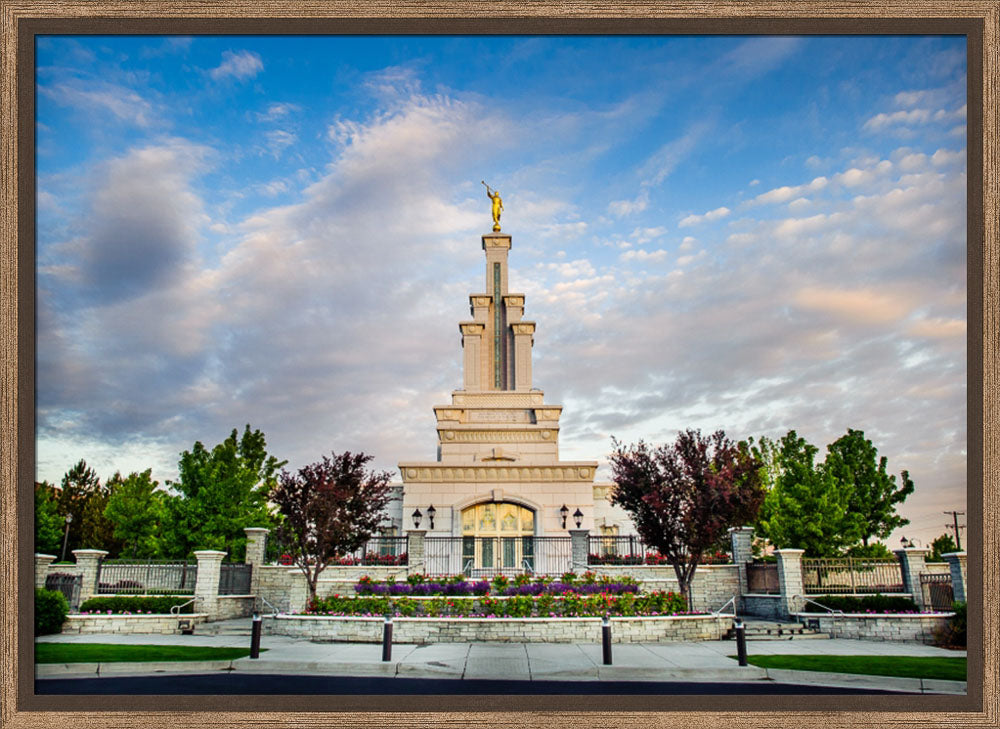 Columbia River Temple - Sunrise from the Front