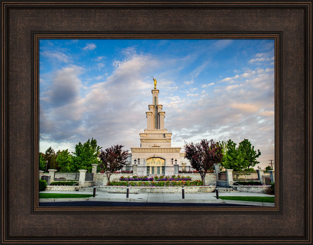 Columbia River Temple - Sunrise from the Front