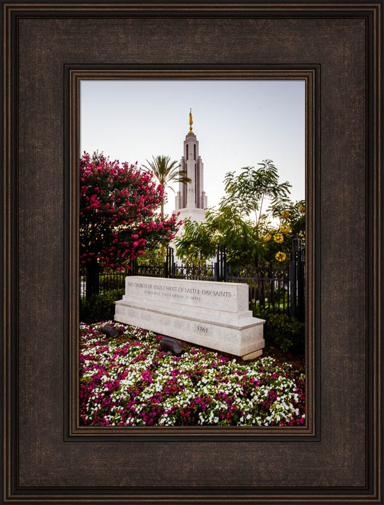 Redlands Temple - Garden Sign