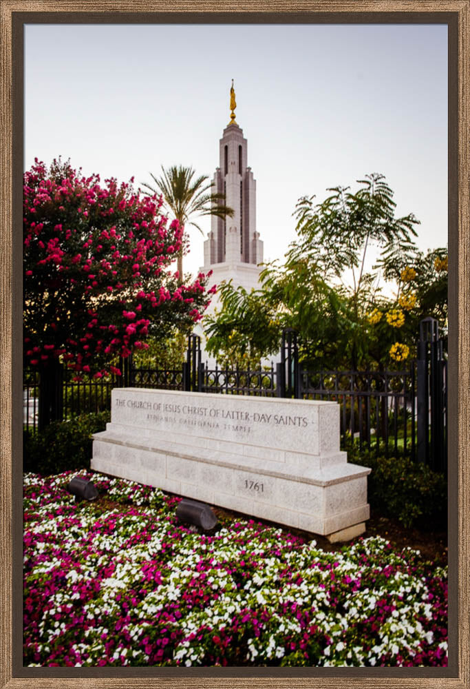 Redlands Temple - Garden Sign