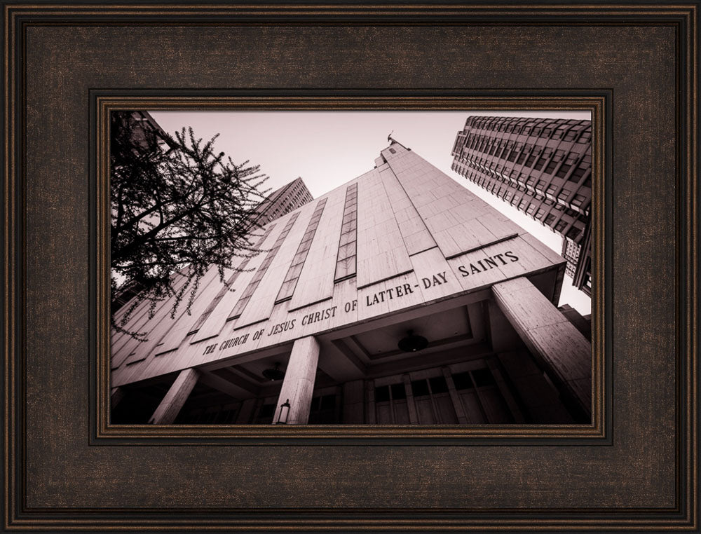 Manhattan Temple - Black and White