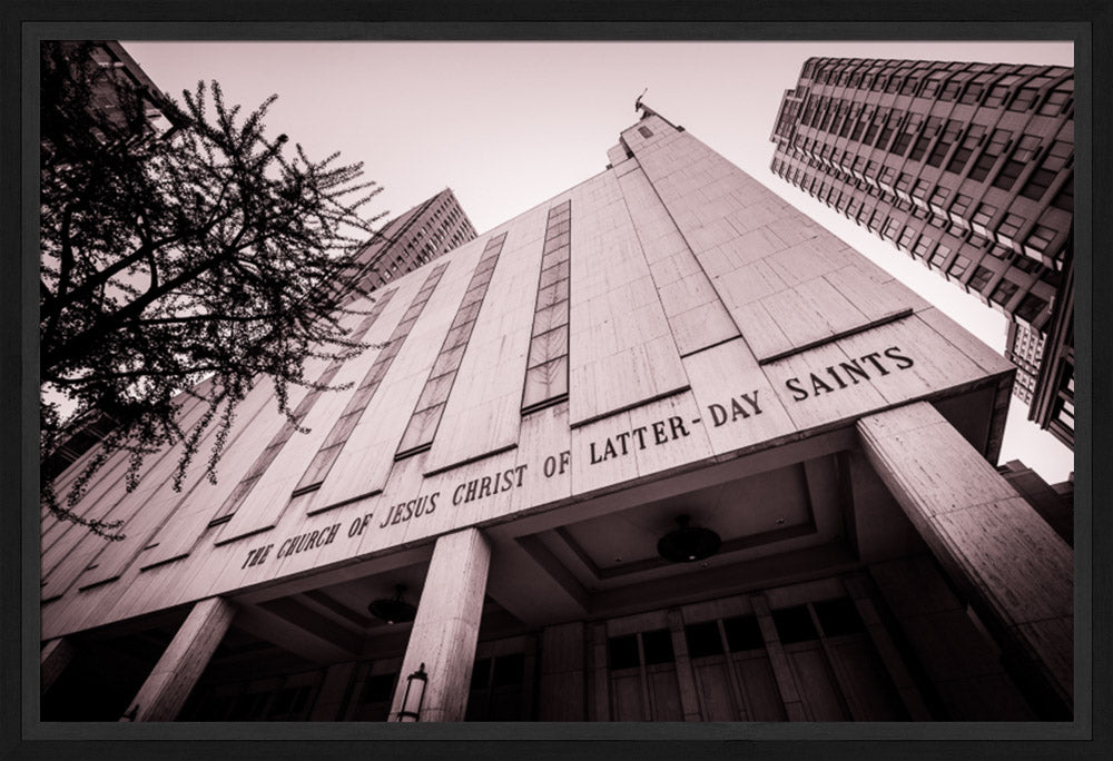 Manhattan Temple - Black and White
