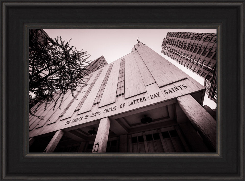 Manhattan Temple - Black and White