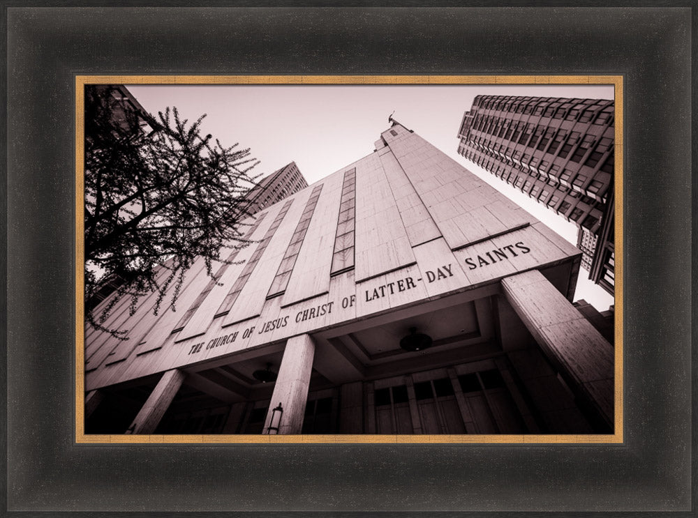 Manhattan Temple - Black and White