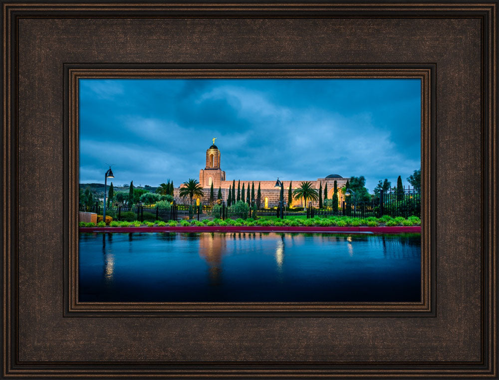 Newport Beach Temple - After Morning Rain Storm