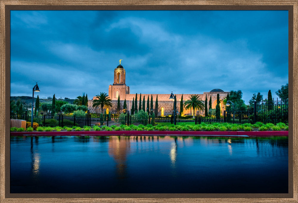 Newport Beach Temple - After Morning Rain Storm