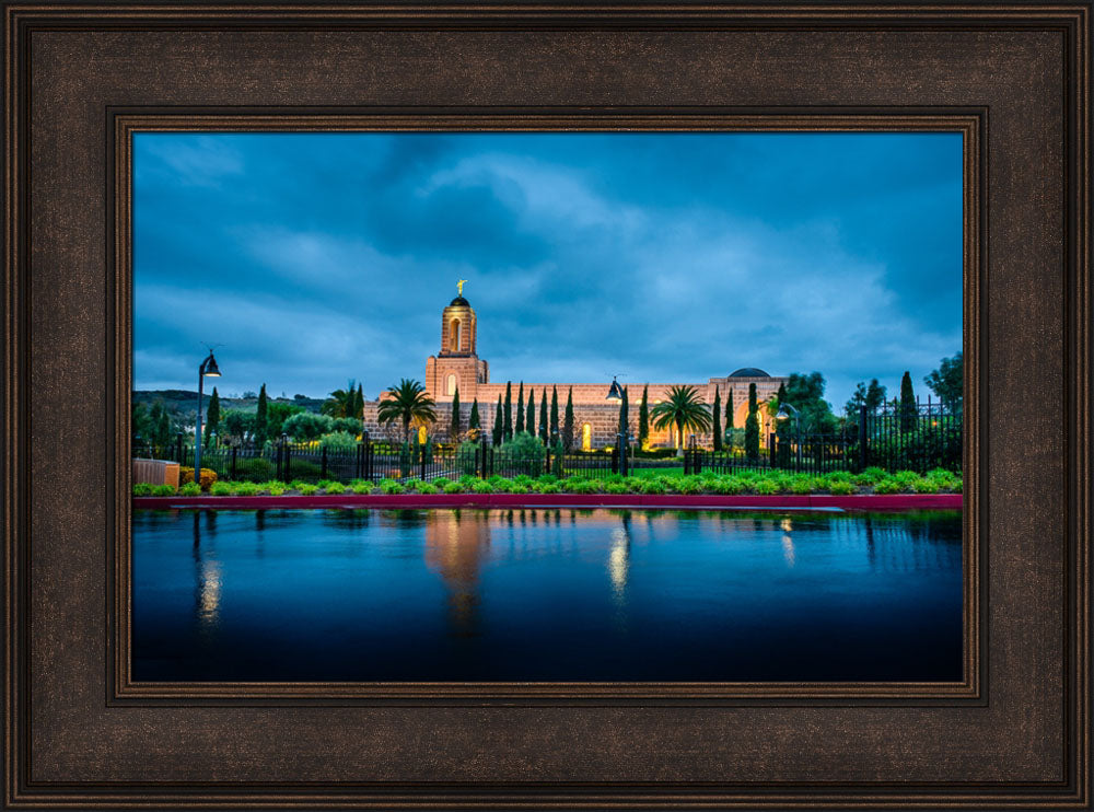 Newport Beach Temple - After Morning Rain Storm