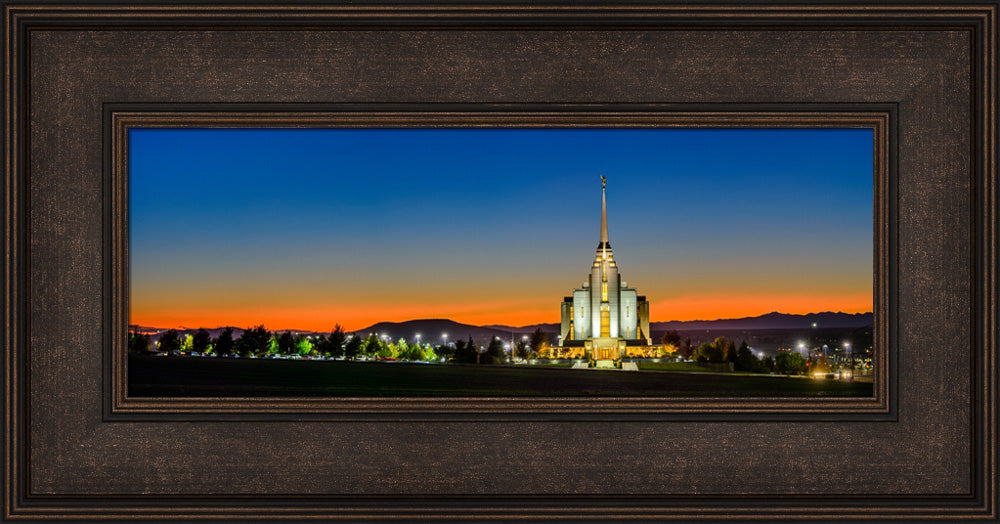 Rexburg Temple - Red Twilight