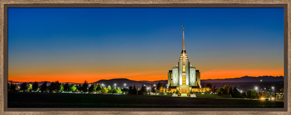 Rexburg Temple - Red Twilight