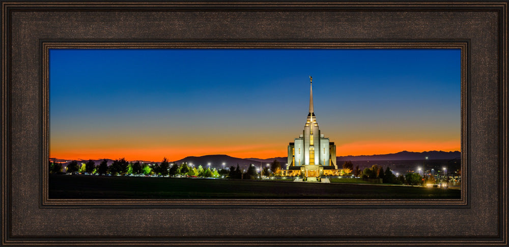 Rexburg Temple - Red Twilight