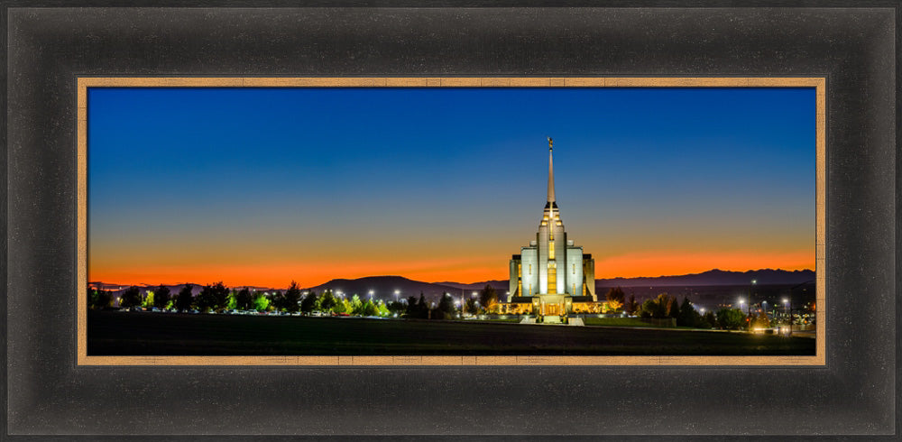 Rexburg Temple - Red Twilight