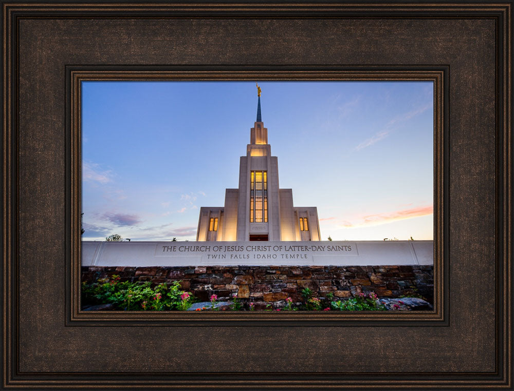 Twin Falls Temple - Garden Sign