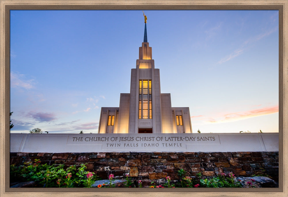 Twin Falls Temple - Garden Sign