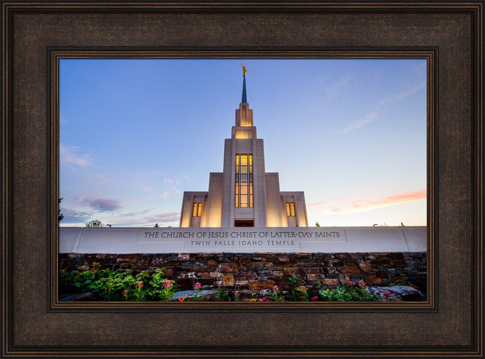 Twin Falls Temple - Garden Sign