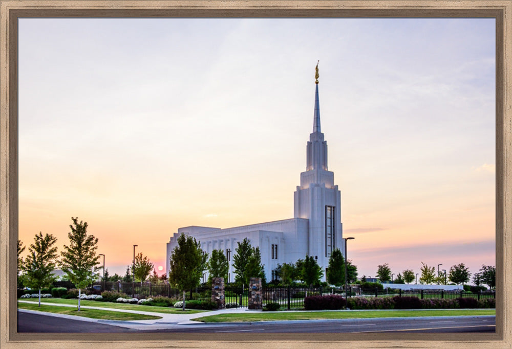 Twin Falls Temple - Sunset