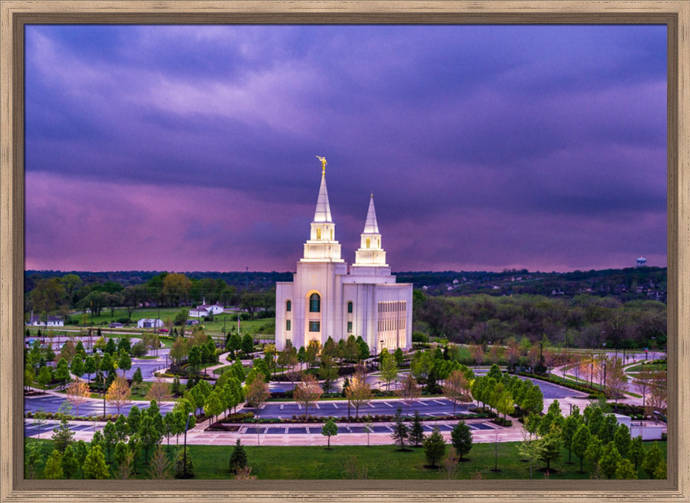 Kansas City Temple - Purple Skies