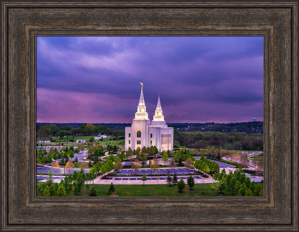 Kansas City Temple - Purple Skies