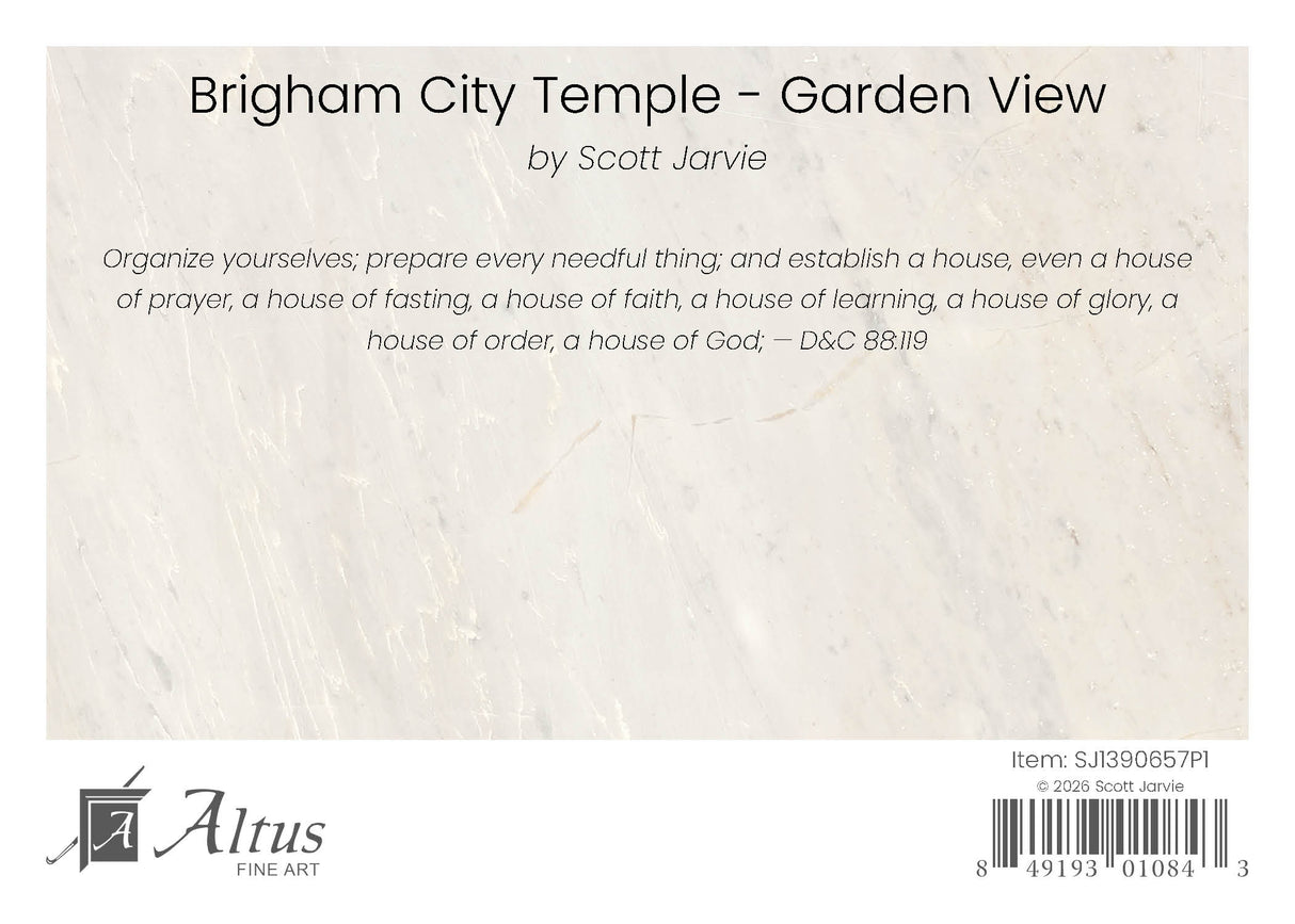 Brigham City Temple - Garden View