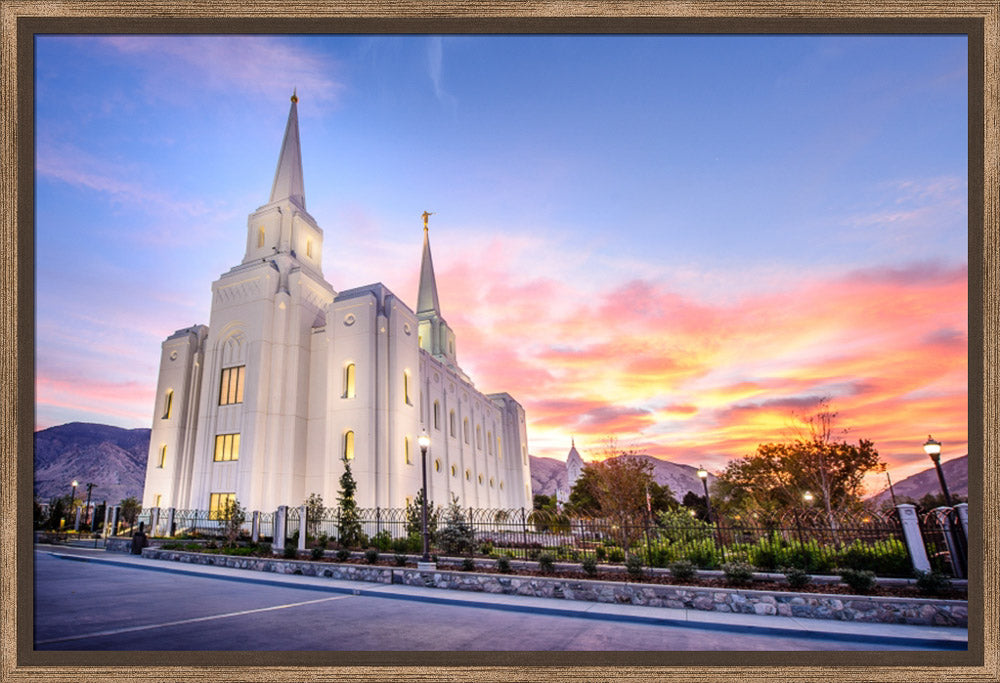 Brigham City Temple - Cloudy Sunrise