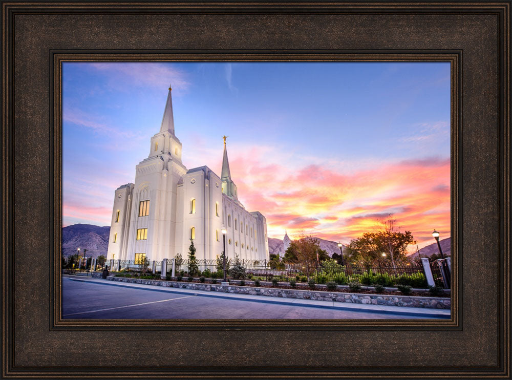 Brigham City Temple - Cloudy Sunrise