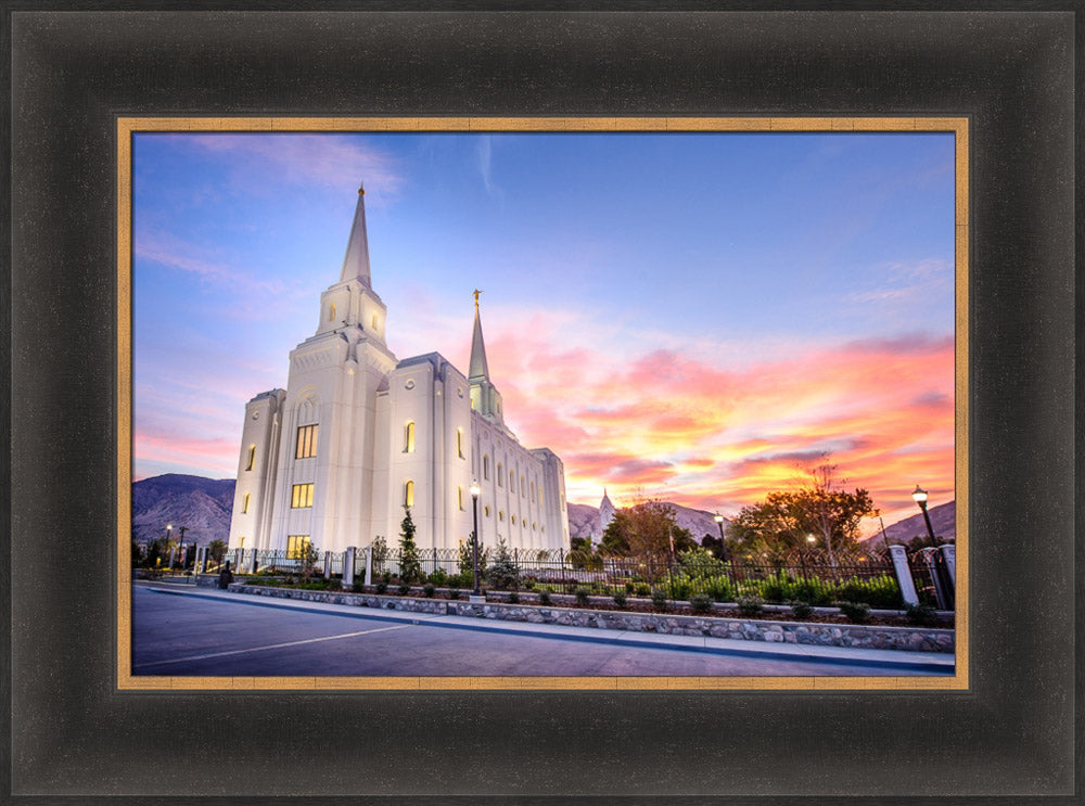 Brigham City Temple - Cloudy Sunrise