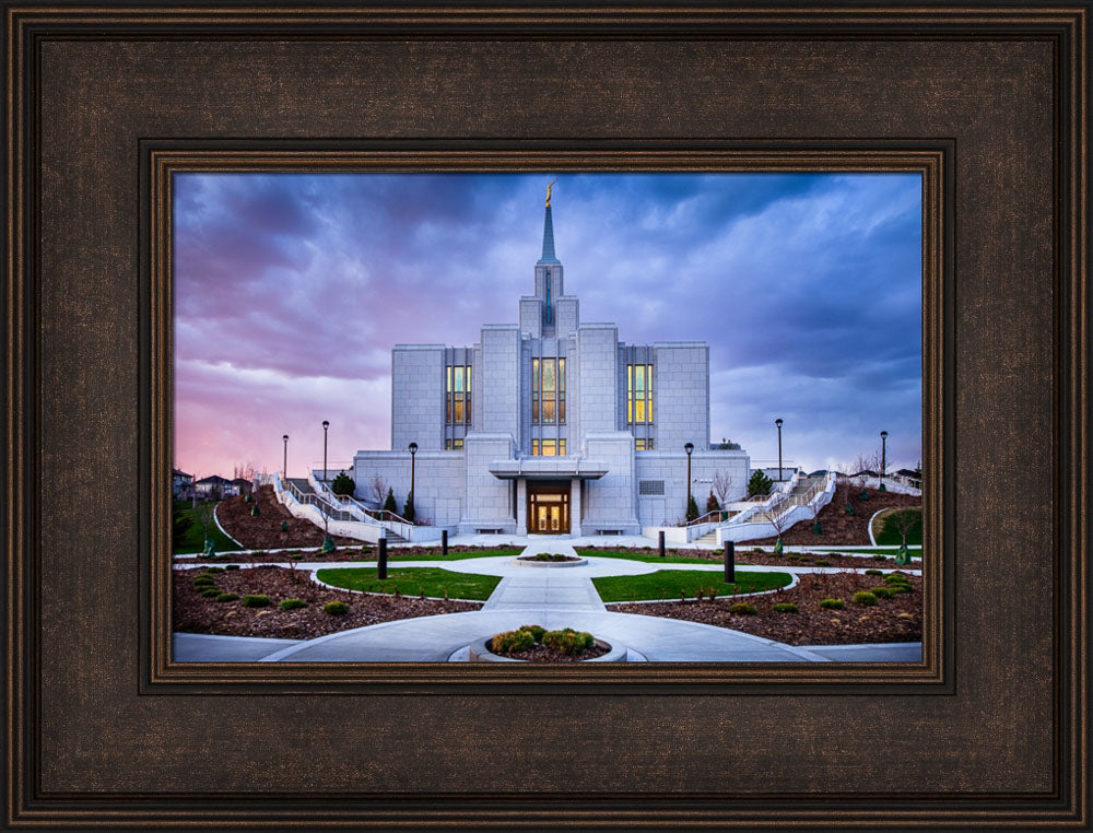 Calgary Temple - Purple Twilight