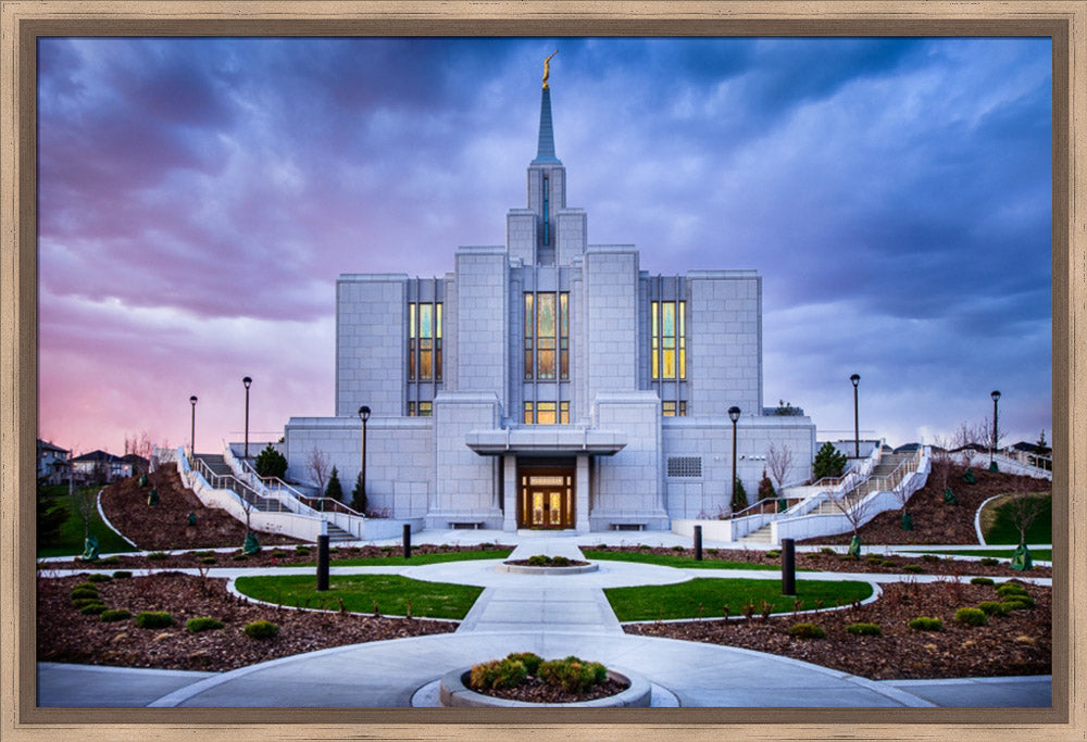 Calgary Temple - Purple Twilight