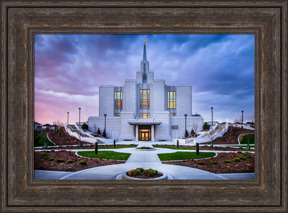 Calgary Temple - Purple Twilight