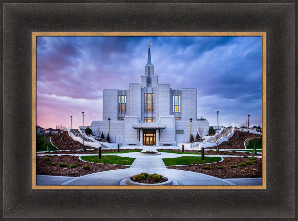 Calgary Temple - Purple Twilight