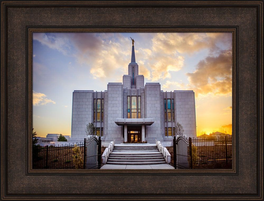 Calgary Temple - Gold Sunbursts
