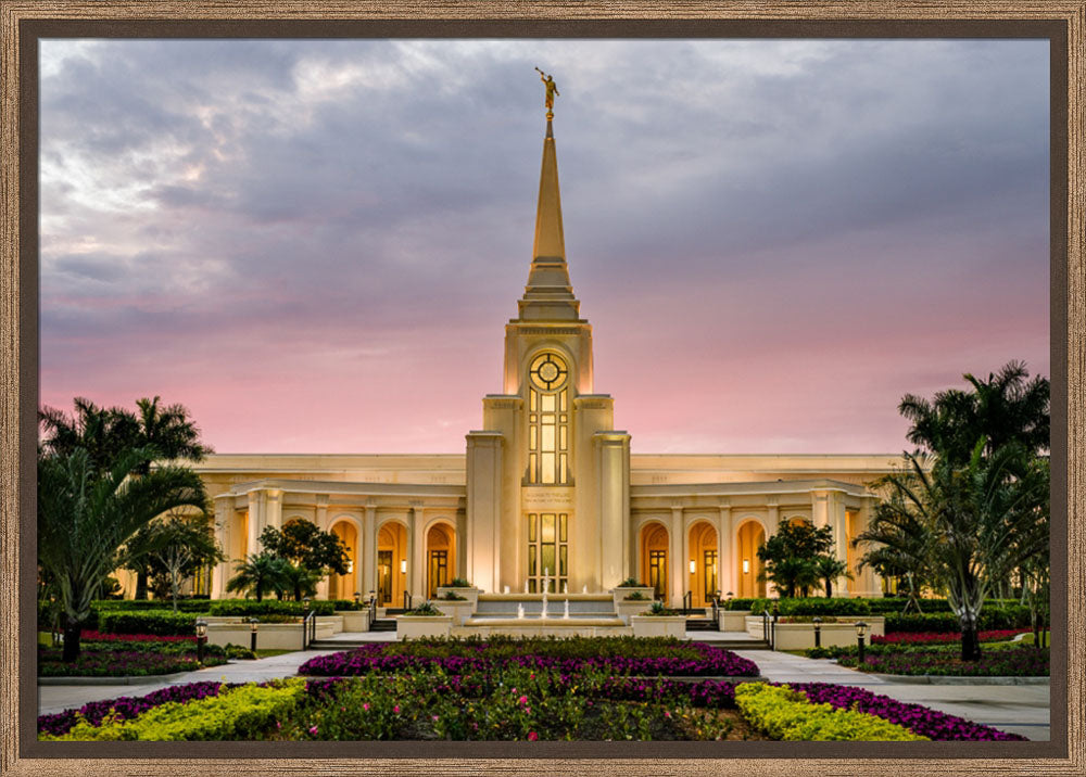 Fort Lauderdale Temple - Red Skies