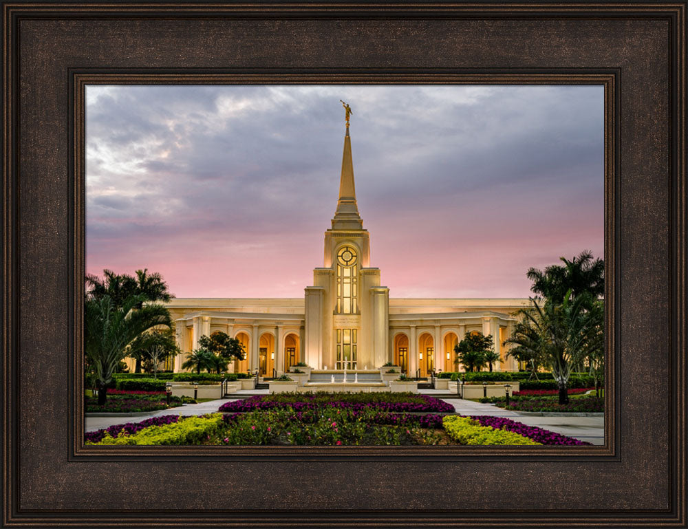 Fort Lauderdale Temple - Red Skies