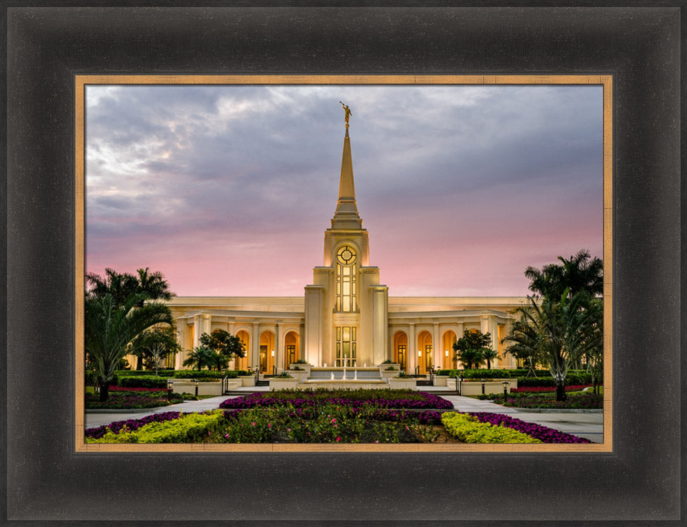 Fort Lauderdale Temple - Red Skies