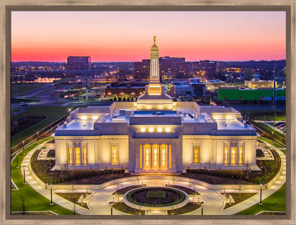 Indianapolis Temple - Above the City