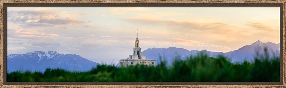 Payson Temple - Mountain Panorama