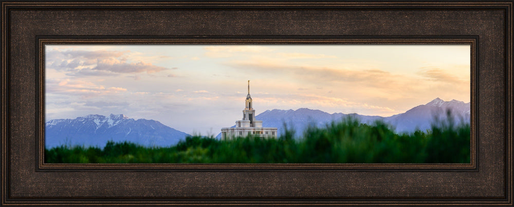 Payson Temple - Mountain Panorama