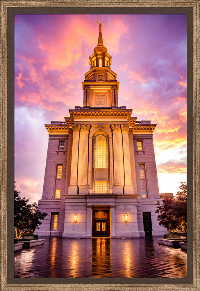 Philadephia Temple - Sunset