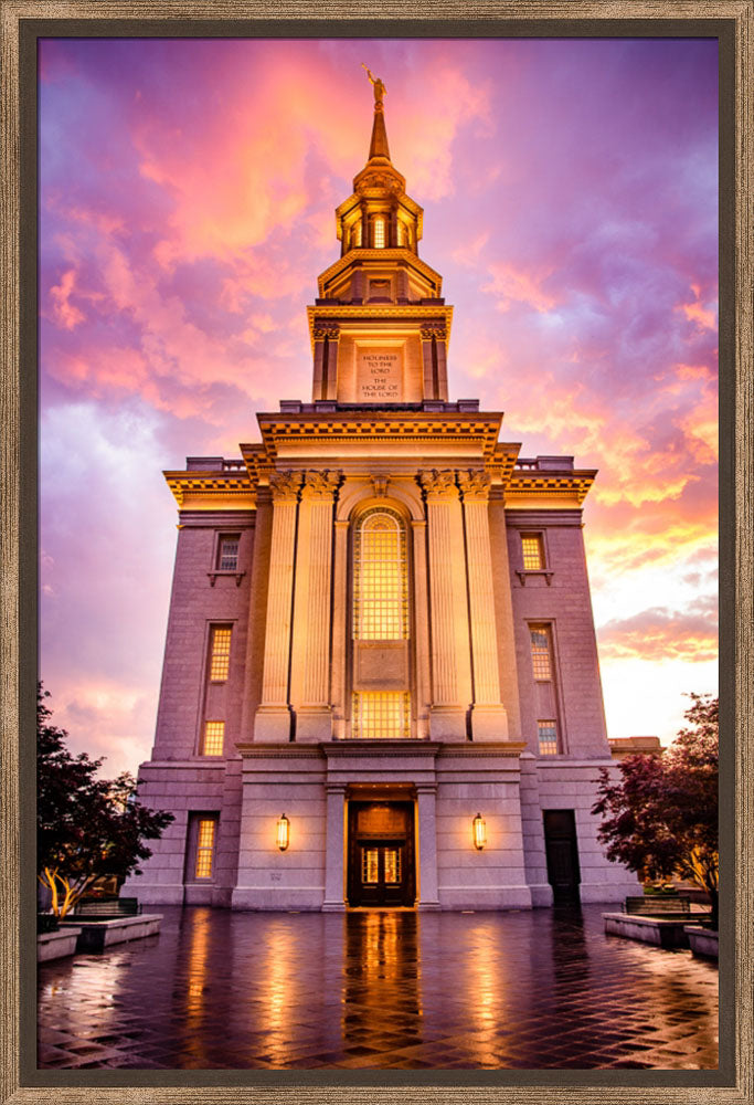 Philadephia Temple - Sunset