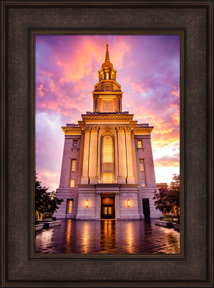 Philadephia Temple - Sunset