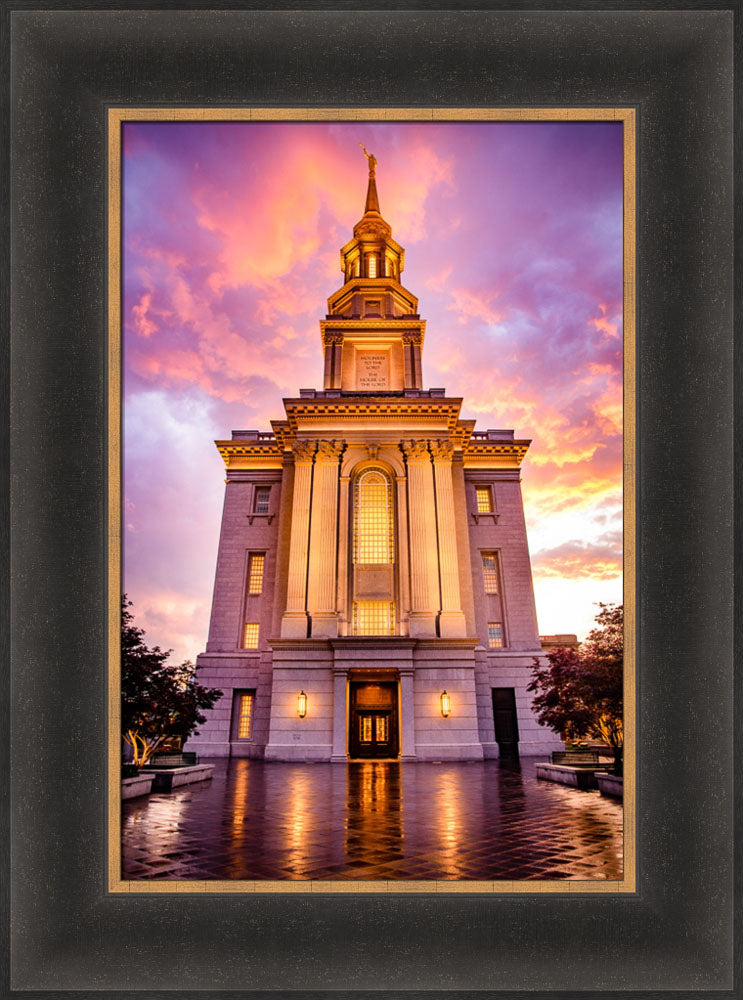 Philadephia Temple - Sunset