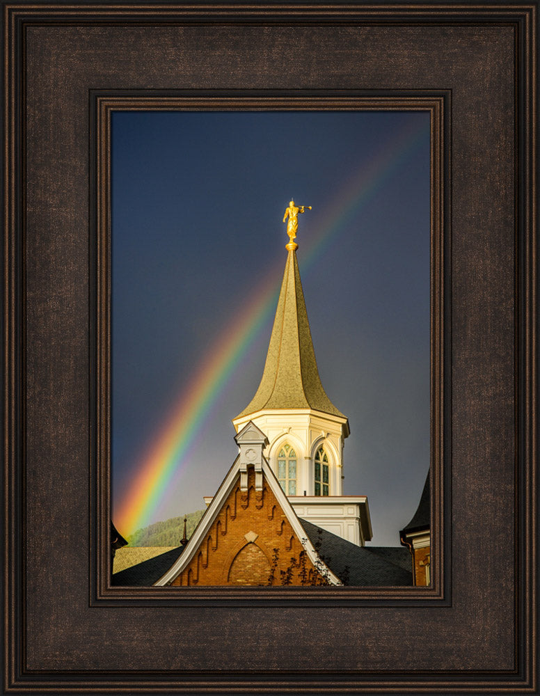Provo City Center Temple - Angel Moroni and the Rainbow