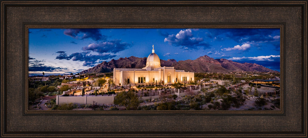 Tucson Temple - Evening Panorama by Scott Jarvie