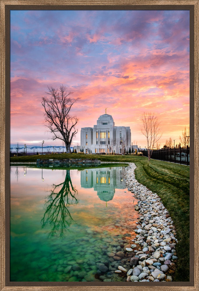 Meridian Temple - Sunset Reflection
