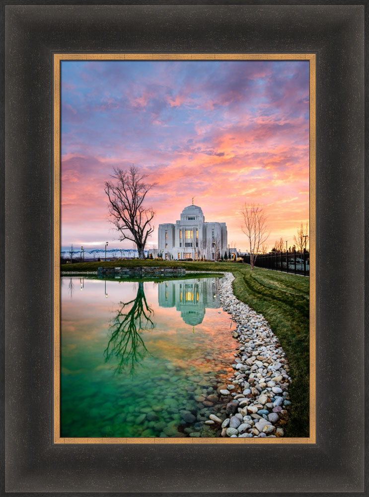Meridian Temple - Sunset Reflection